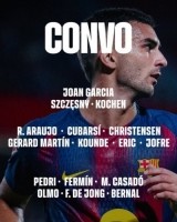 巴萨对赫塔费大名单：莱万、拉什福德在列，亚马尔、加维仍缺席